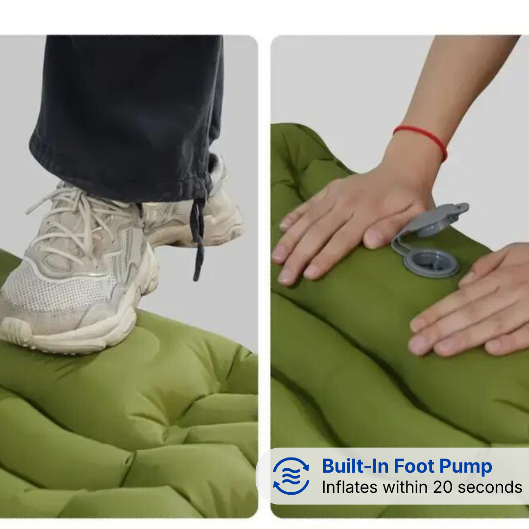Camping Sleeping Mat – Built-In Pump – Ultra-Comfort