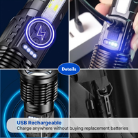 Military Flashlight – 5000 Lumens – USB Rechargeable
