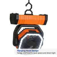 Camping Fan – 3-in-1 Wireless Fan – LED Light