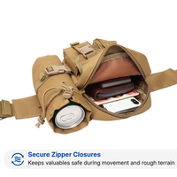Men's Tactical Belt Bag – Multi Pocket Waist Pack – Outdoor Storage