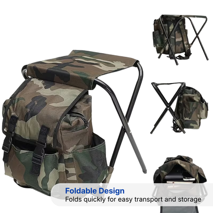 Camping Stool with Bag – Backpack Chair – Portable