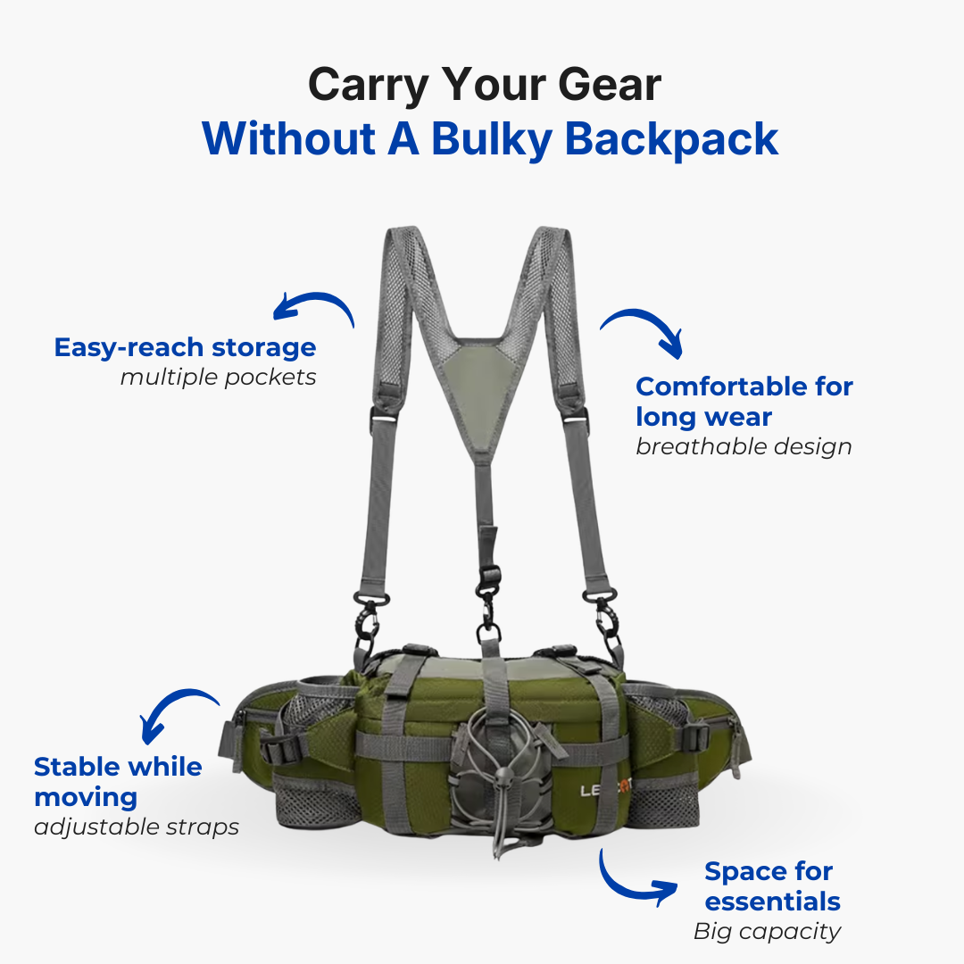Unisex Outdoor Waist Bag – Nylon  – Waterproof