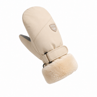 Ski Mittens - Women's Plush-Lined - Water-Repellent