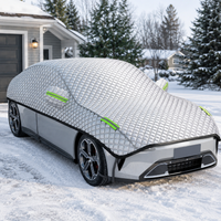 Half Car Cover - Waterproof All-Season Protection - Frost Sun Hail