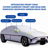 Half Car Cover - Waterproof All-Season Protection - Frost Sun Hail