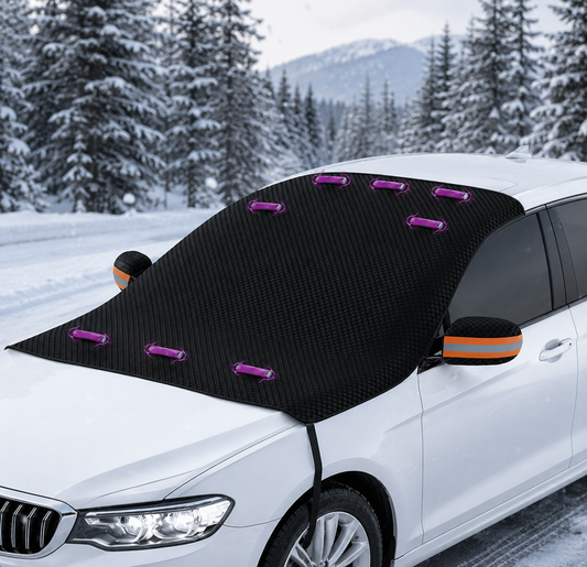 Magnetic Windshield Snow Cover - Oxford Fabric - Ice & Frost Protection