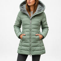 Women's Puffer Jacket - Waterproof & Windproof - Faux Fur Hood