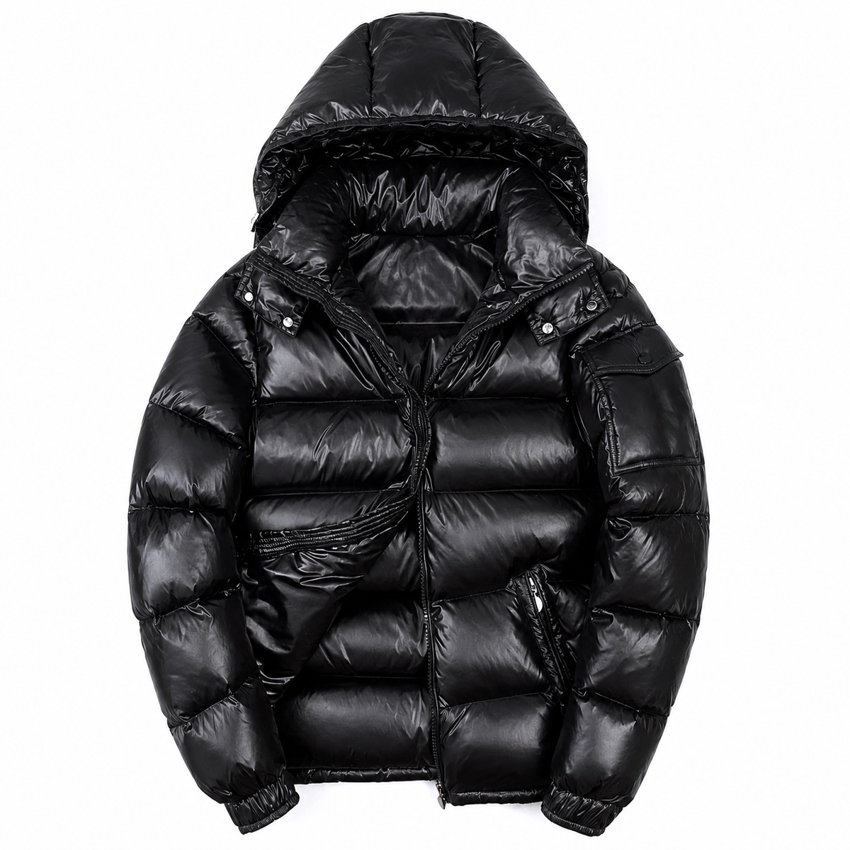 Men's Puffer Jacket - 80% Duck Down Fill - Detachable Hood
