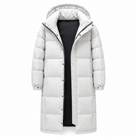 Men's Long Down Jacket - 85% Duck Down - Waterproof & Windproof