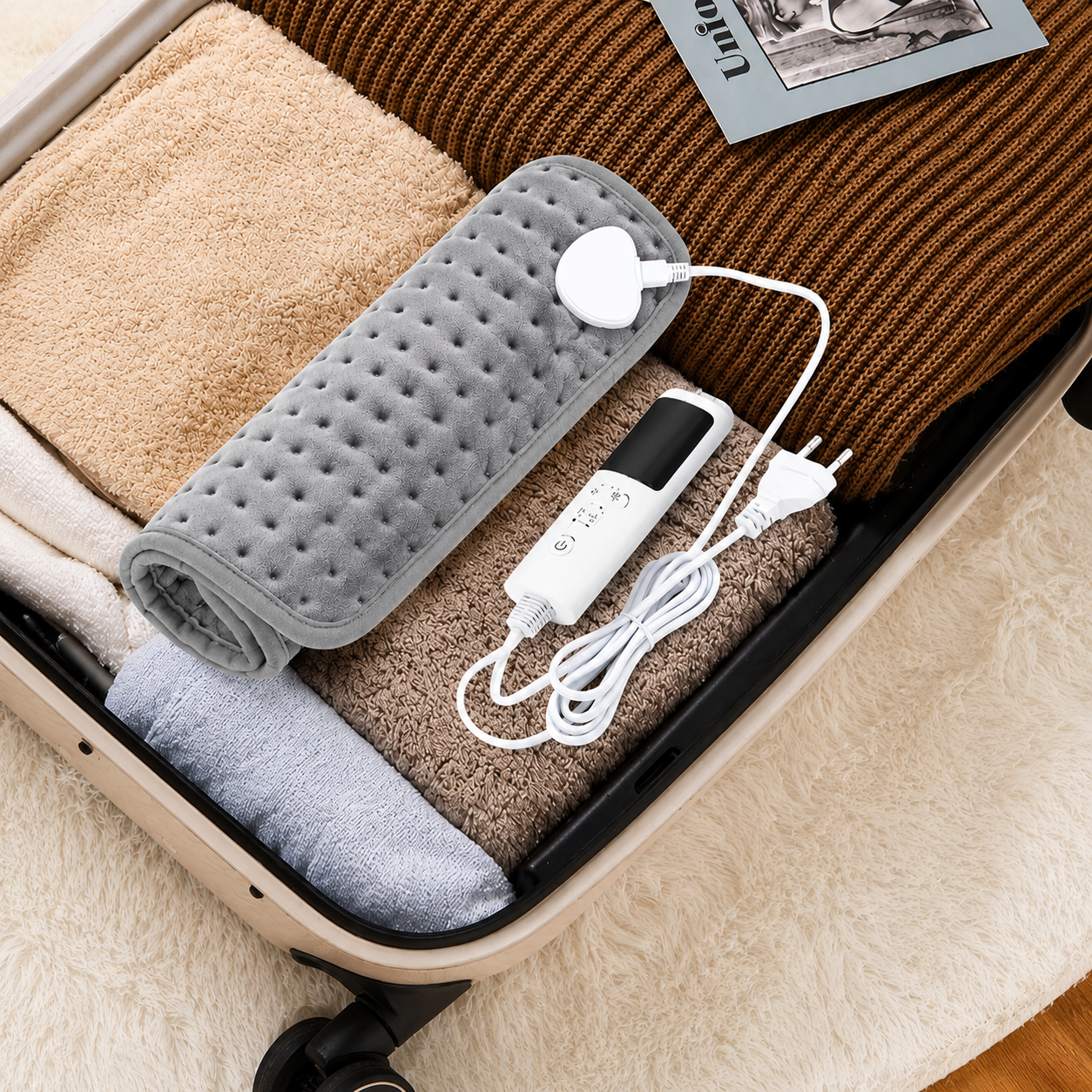 Heating Pad - 9 Heat Settings & Auto Shut-Off Timer - Soft Micro-Plush