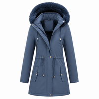 Women's Parka - Faux Fur Hood - Lined