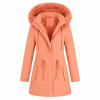 Women's Parka - Faux Fur Hood - Lined