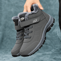 Women's Winter Boots - Non-Slip - Hook-and-Loop