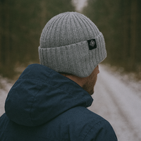 Winter Beanie with Ear Flaps - Plush Lined Ribbed Knit Hat for Men & Women