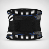 Lower Back Brace - 5 Steel Stays & Dual Pull Straps - Breathable Mesh