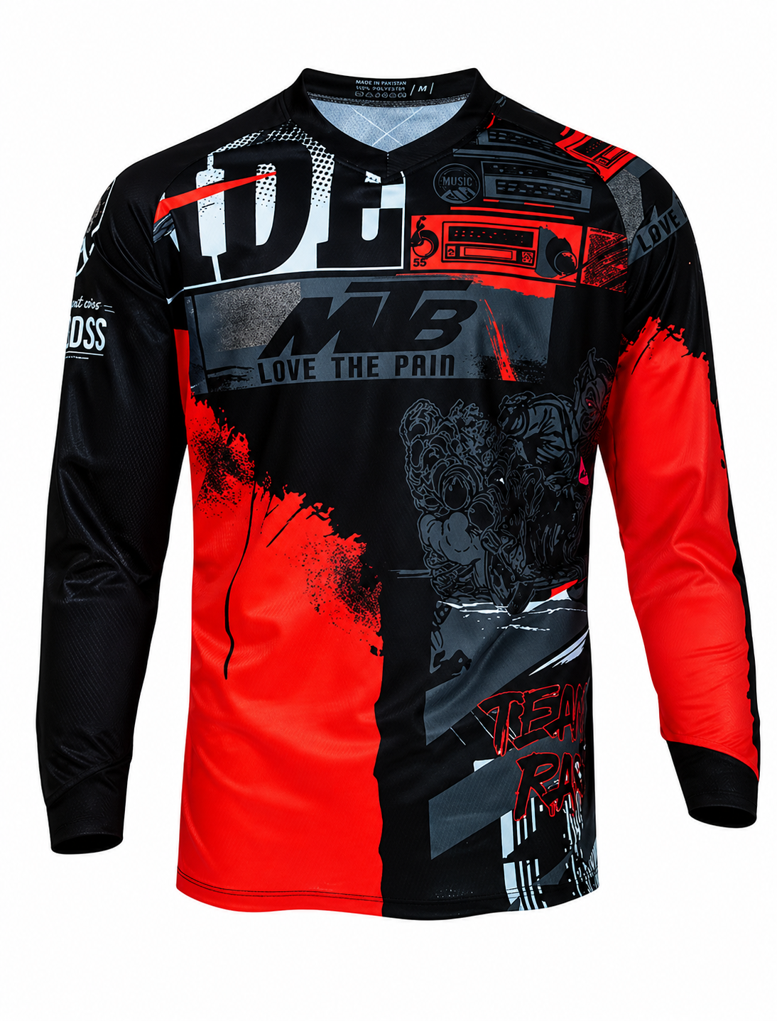 MTB Downhill Jersey – Long Sleeve – Performance Stretch Design