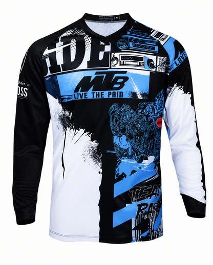 MTB Downhill Jersey – Long Sleeve – Performance Stretch Design