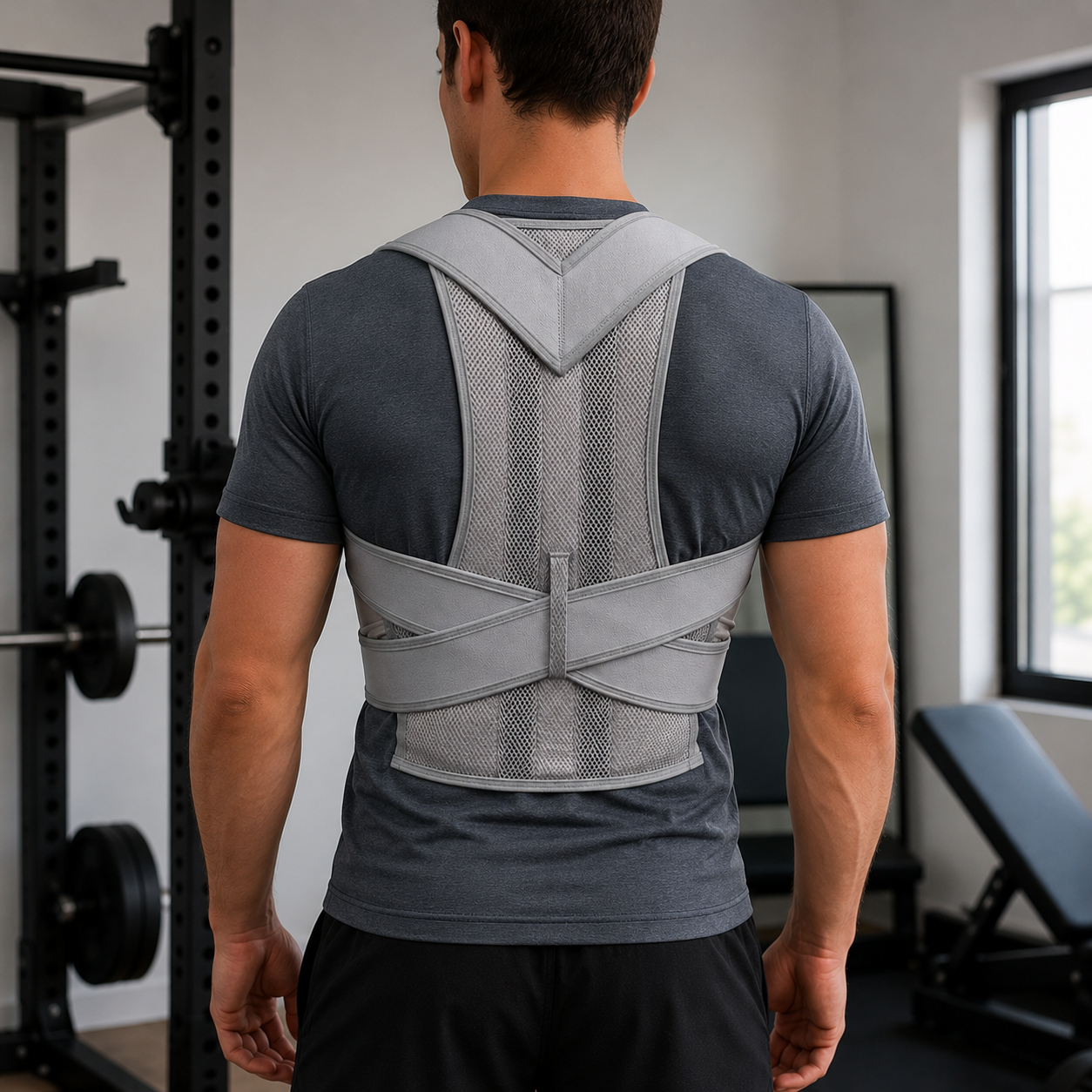 Posture Corrector - Adjustable Upper Back Brace - Breathable