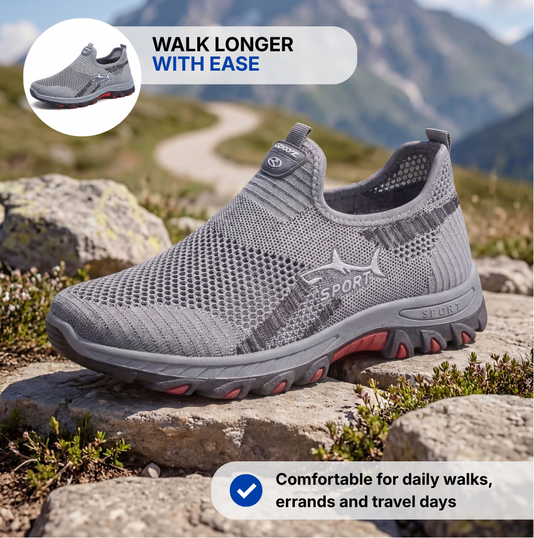 Men’s Hiking Shoes – Slip-On – Breathable