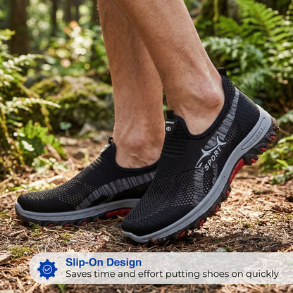 Men’s Hiking Shoes – Slip-On – Breathable