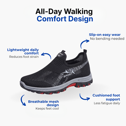 Men’s Hiking Shoes – Slip-On – Breathable