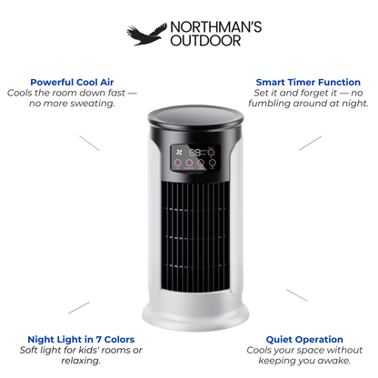 Portable A/C - Hot Summer Days - 3-in-1 Fan Humidifier