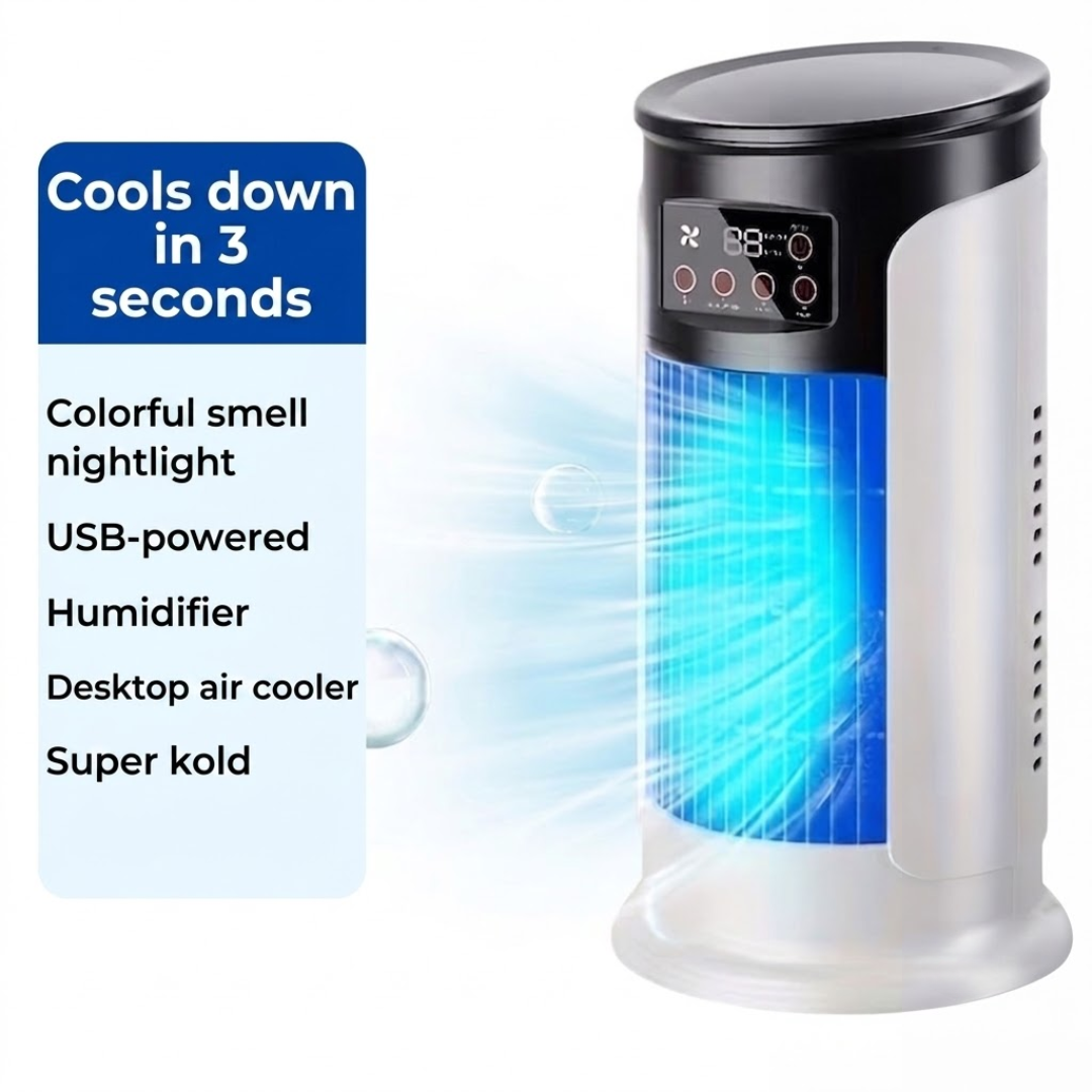 Portable A/C - Hot Summer Days - 3-in-1 Fan Humidifier