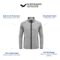 Men's Lightweight UV Protection Jacket - Windproof & Breathable