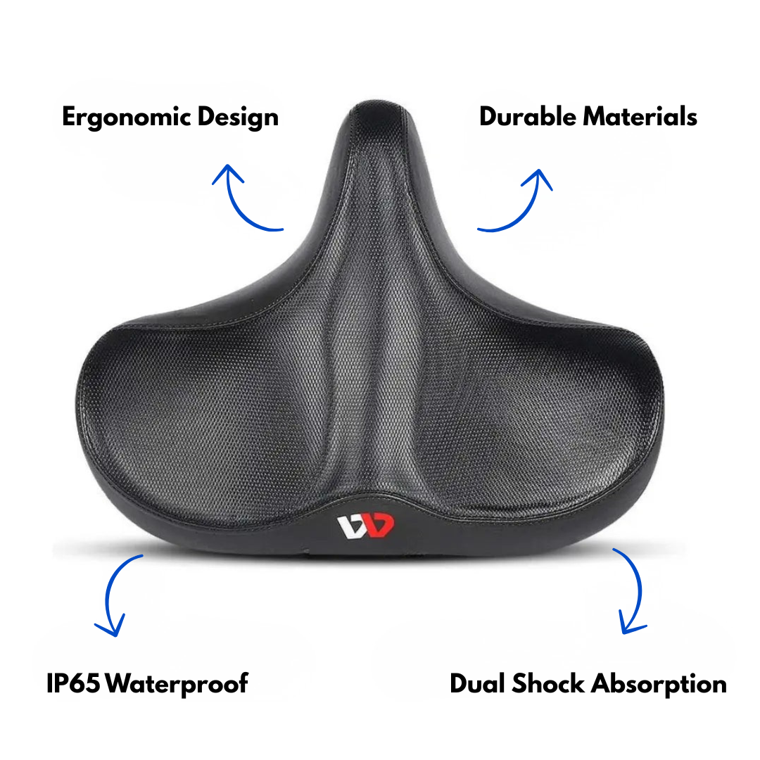 Ergonomic Bicycle Saddle – Breathable – Extra-Comfort Cushion