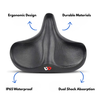 Ergonomic Bicycle Saddle – Breathable – Extra-Comfort Cushion