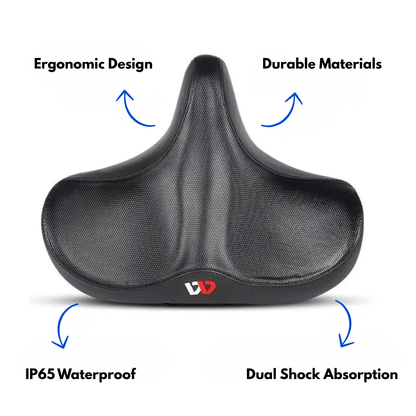 Ergonomic Bicycle Saddle – Breathable – Extra-Comfort Cushion