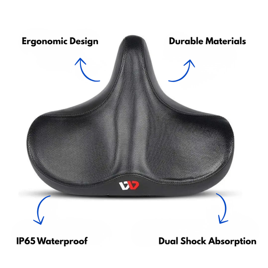 Ergonomic Bicycle Saddle – Breathable – Extra-Comfort Cushion