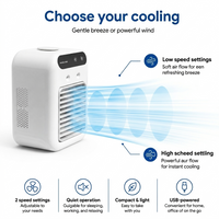 Mini Desk Ice Air Cooler - Hot Summer Days - A/C