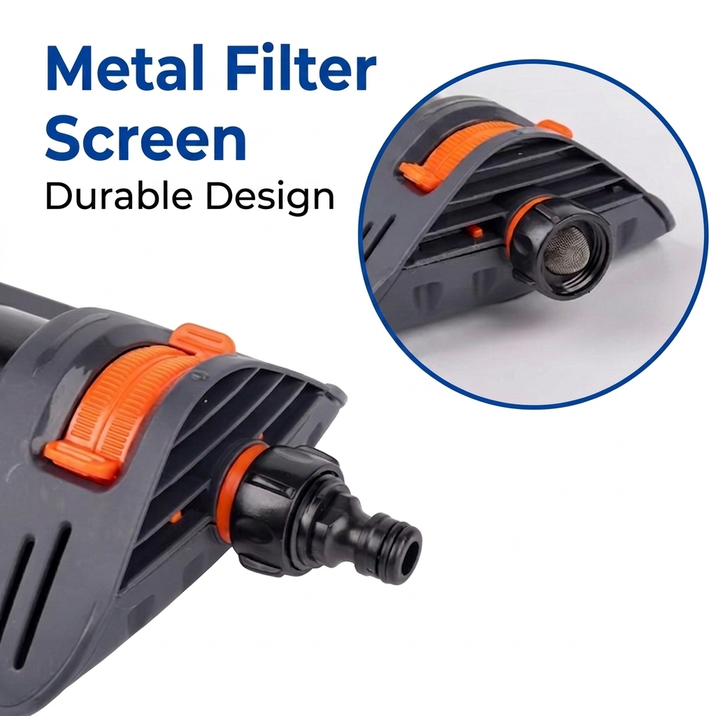 Oscillating Lawn Sprinkler – 16 Nozzles – Automatic Garden Watering