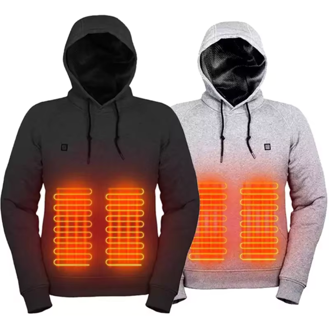 Heated Winter Hoodie – USB Powered Warmth