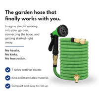 Flexible Garden Hose with 7 Spray Settings – Kink-Free & Lightweight – 15/22/30 Meters