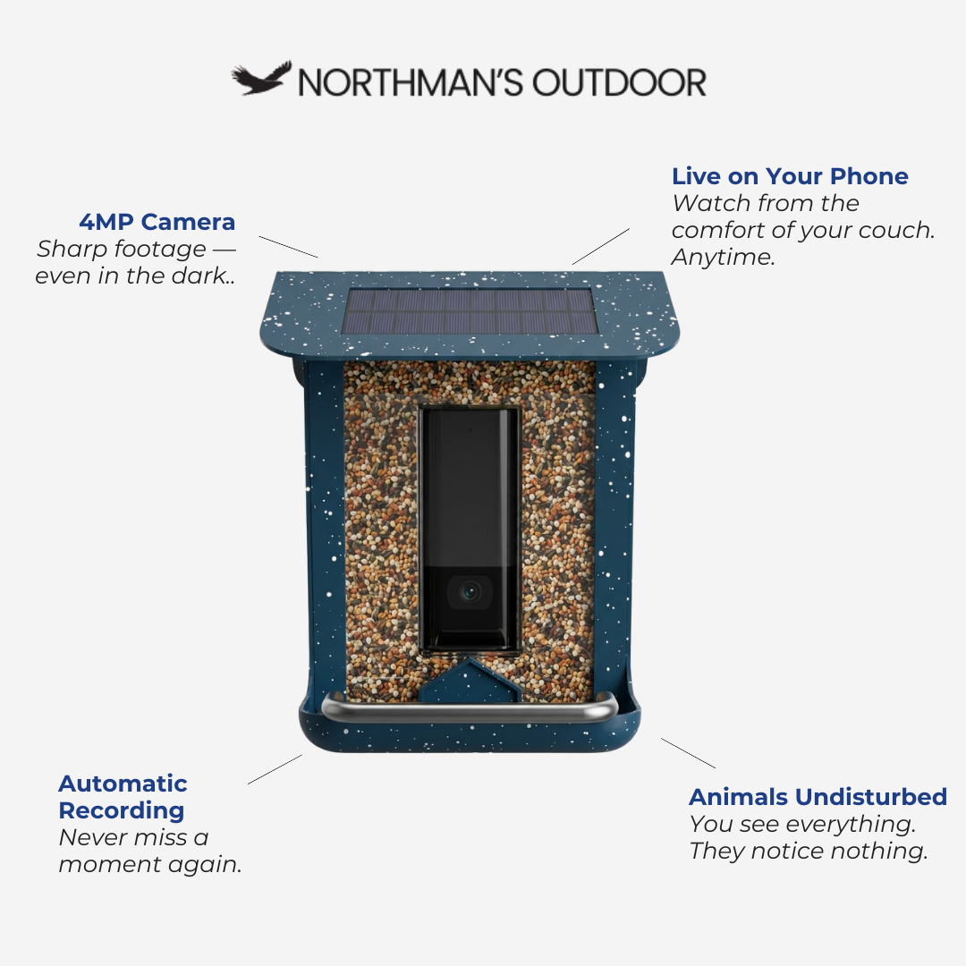 Smart Camera Bird Feeder Station – App-Controlled – Birdhouse with Live View