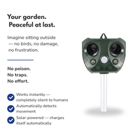 Ultrasonic Solar Animal Repeller – Bird & Pest Deterrent – PIR Sensor