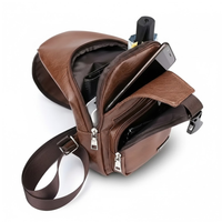 Men's Chest Bag – USB Charging Port – Compact Storage