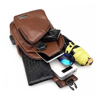 Men's Chest Bag – USB Charging Port – Compact Storage