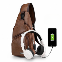 Men's Chest Bag – USB Charging Port – Compact Storage