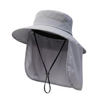 Men’s Fishing Sun Hat – Wide Brim – Neck & Shoulder Cover