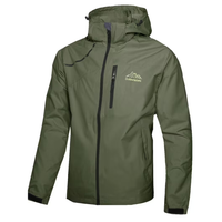 Men’s Lightweight Jacket – Hooded Windbreaker - Water Resistant