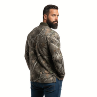 Men’s Long Sleeve Camo Polo Shirt – Hunting