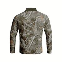 Men’s Long Sleeve Camo Polo Shirt – Hunting
