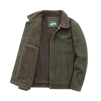 Men’s Outdoor Jacket – Fleece-Lined – Winter