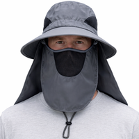 Men’s Outdoor Sun Hat – Removable Face &  Neck Protection