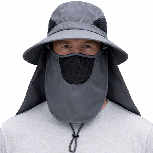 Men’s Outdoor Sun Hat – Removable Face & Neck Protection