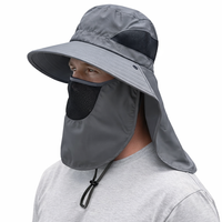 Men’s Outdoor Sun Hat – Removable Face &  Neck Protection