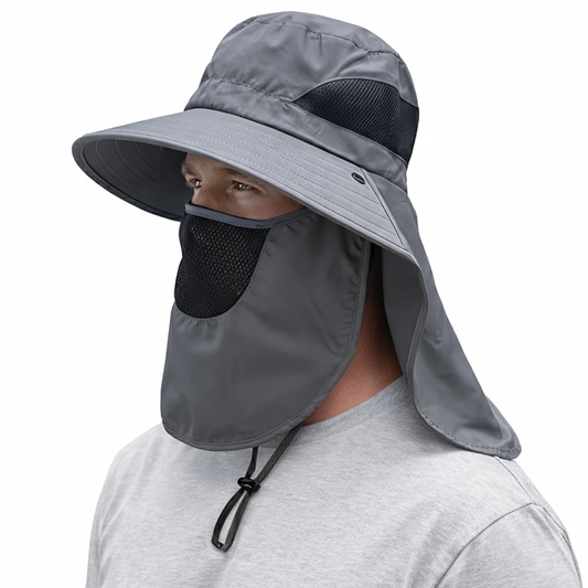 Men’s Outdoor Sun Hat – Removable Face & Neck Protection